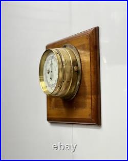 Collectible German Ship Barometer Rain Change Fair Brass Nautical Vintage 1950s