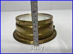 Collectible German Ship Barometer Rain Change Fair Brass Nautical Vintage 1950s