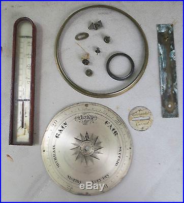 Collection Antique Barometer Parts 19th Century