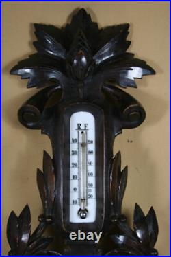 Dutch Barometer In Handcarved Frame Weatherstation Dutch Barometer In Handcarved Frame Weatherstation