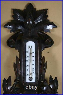 Dutch Barometer In Handcarved Frame Weatherstation