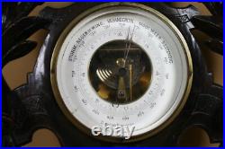 Dutch Barometer In Handcarved Frame Weatherstation Dutch Barometer In Handcarved Frame Weatherstation