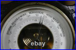 Dutch Barometer In Handcarved Frame Weatherstation Dutch Barometer In Handcarved Frame Weatherstation