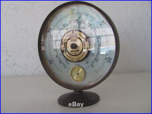 EARLY VINTAGE JAEGER FRANCE BAROMETER THERMOMETER