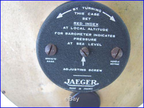 EARLY VINTAGE JAEGER FRANCE BAROMETER THERMOMETER