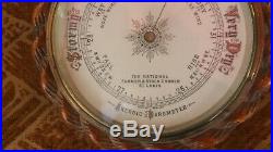 ENGLAND 19C ADVERTISING US NATIONAL FARMERS & STOCK GROWER Aneroid Barometer