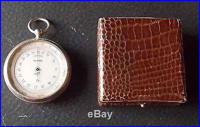 Earlier Lufft Pocket Aneroid Barometer Fine Condition