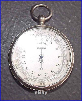 Earlier Lufft Pocket Aneroid Barometer Fine Condition