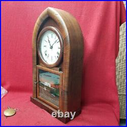 Early 1850's Daniel Pratt Bee Hive American Clock With Signed JC Brown Movement