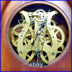 Early 1860's Terry & Andrews Bee Hive American Clock-Signed Lyre 8 Day Movement