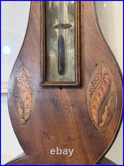 Early 19thC English ORIGINAL NOTTINGHAM Barometer Mahogany Sheraton Style Inlaid