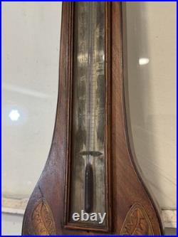 Early 19thC English ORIGINAL NOTTINGHAM Barometer Mahogany Sheraton Style Inlaid