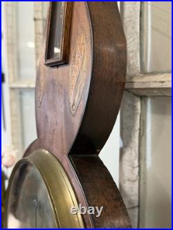 Early 19thC English ORIGINAL NOTTINGHAM Barometer Mahogany Sheraton Style Inlaid