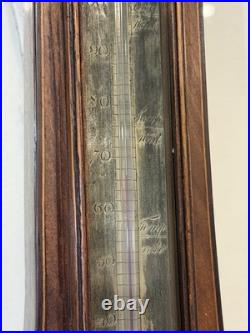 Early 19thC English ORIGINAL NOTTINGHAM Barometer Mahogany Sheraton Style Inlaid