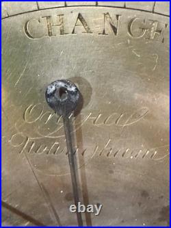 Early 19thC English ORIGINAL NOTTINGHAM Barometer Mahogany Sheraton Style Inlaid