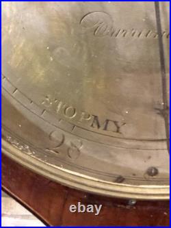 Early 19thC English ORIGINAL NOTTINGHAM Barometer Mahogany Sheraton Style Inlaid