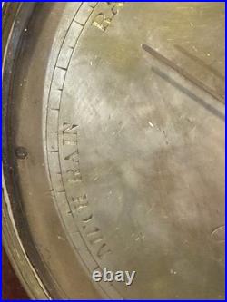 Early 19thC English ORIGINAL NOTTINGHAM Barometer Mahogany Sheraton Style Inlaid