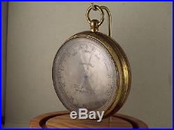 Early American Aneroid Pocket Barometer Military No Reserve