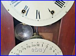 Eight Day Perpetual Calendar Double Dial Clock By Seth Thomas-1876