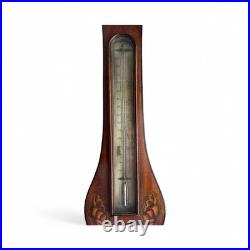 English Antique Banjo Barometer Hardcastle 53 Blackman Borough