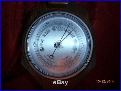 English Barometer & Thermometer Banjo Antique