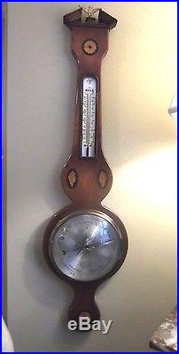 English Mahogany Banjo barometer, Circa 1930's