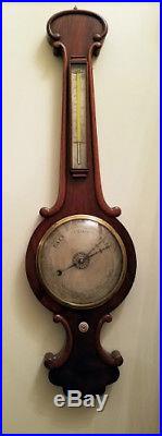 English Mahogany Barometer, Circa 1920