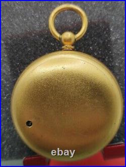 English Pocket Barometer Well Made Late 19th Early 20th Century Bullseye Crystal