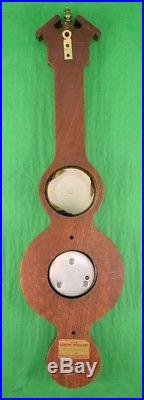 English Salem Banjo Barometer/ Thermometer with Rondel by Frank Vosmansky