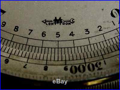 English Short & Mason (London) Brass Cased Pocket Aneroid Barometer c. 1910