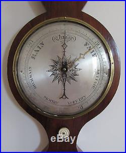 English Wheel Barometer by J. Westley, High St, Soham, Cambs, UK Ca 1850