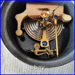 Exceptional Antique German Barometer by Lufft in Hand-Carved Solid Ebony Case