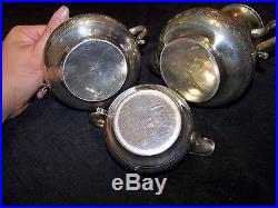 Exquisite Russian 84 Silver Tea & Coffee Set Dated 1881 Signed With Hallmarks