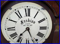 FASHION #2 Eight Day Striking Calendar Double Dial Clock