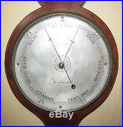 FINELY INLAID EARLY 19TH CENTURY BAROMETER WITH CONCH SHELLS & SEA ANEMONIES