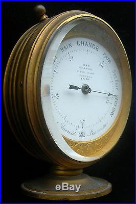 Fine Antique 'E & E Emanuel 5 The Hard Portsea' Table Barometer/Thermometer