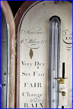 Fine English Regency Period Mahogany Stick Barometer By Nairne and Blunt, London