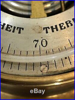 French Holosteric Barometer NPHB Thermometer Ships Bell Chelsea Case Restore