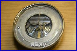 French PHBN Brass circa 1900 Holosteric Barometer Needs Restoration