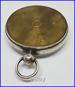 French Silver Barométre Year circa 1870-1880
