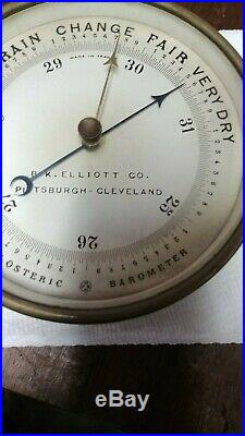 French made, B. K. Elliott Holosteric Barometer Pittsburgh -Cleveland