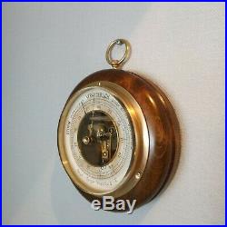 Genuine Antique Barometer made of wood metal brass and beveled glass 1871 1918