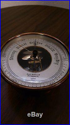 Geo L Kopp and Co Barometer Antique Rare Vintage Weather Pittsburg Pittsburgh