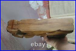 Gorgeous BLACK FOREST wood carved bear barometer rare model Germany 1900