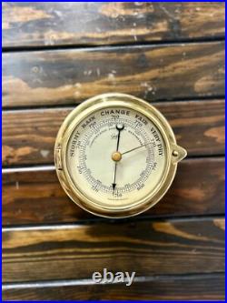 Gufa Maritime Brass Barometer Vintage Compensated Precision Made in West Germany Gufa Maritime Brass Barometer Vintage Compensated Precision Made in West Germany