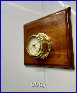 Gufa Maritime Brass Barometer Vintage Compensated Precision Made in West Germany Gufa Maritime Brass Barometer Vintage Compensated Precision Made in West Germany