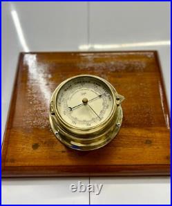 Gufa Maritime Brass Barometer Vintage Compensated Precision Made in West Germany Gufa Maritime Brass Barometer Vintage Compensated Precision Made in West Germany