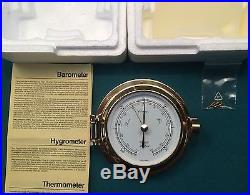 Hanseatic Instruments Hamberg Made In Germany Barometer Hygrometer (new)