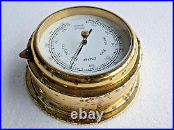 HANSEATIC Vintage Brass Barometer, Marine Made In Germany
