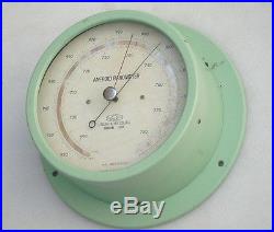 Huge Vintage Utsuki Japan Ships Marine Aneroid Precision Weather Boat Barometer